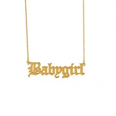 Colar Babygirl Folheado a Ouro 14K